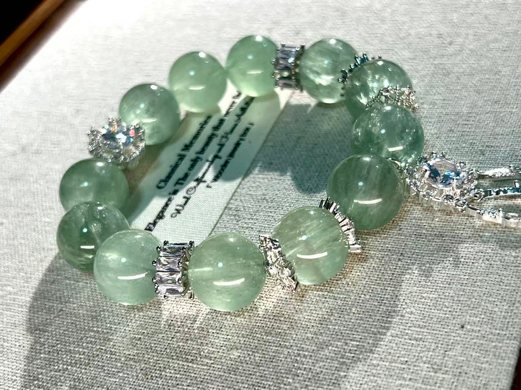 Prehnite crystal bracelet original and handmade