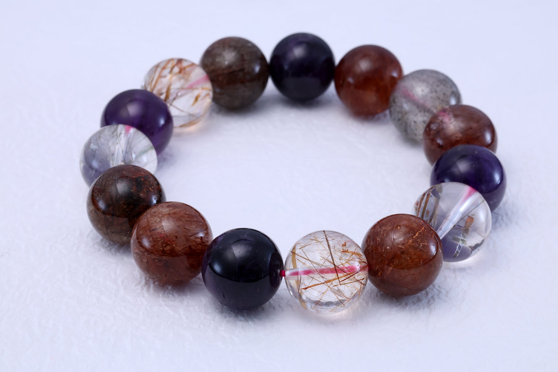 Super Seven Crystal Bracelet - Ultimate Energy Amplifier & Spiritual Harmony
